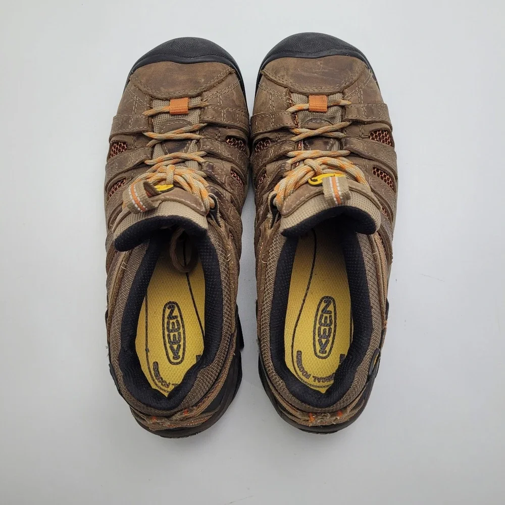 Keen Utility Flint Low Steel Toe Work Shoes Mens Size 7D Leather Industrial